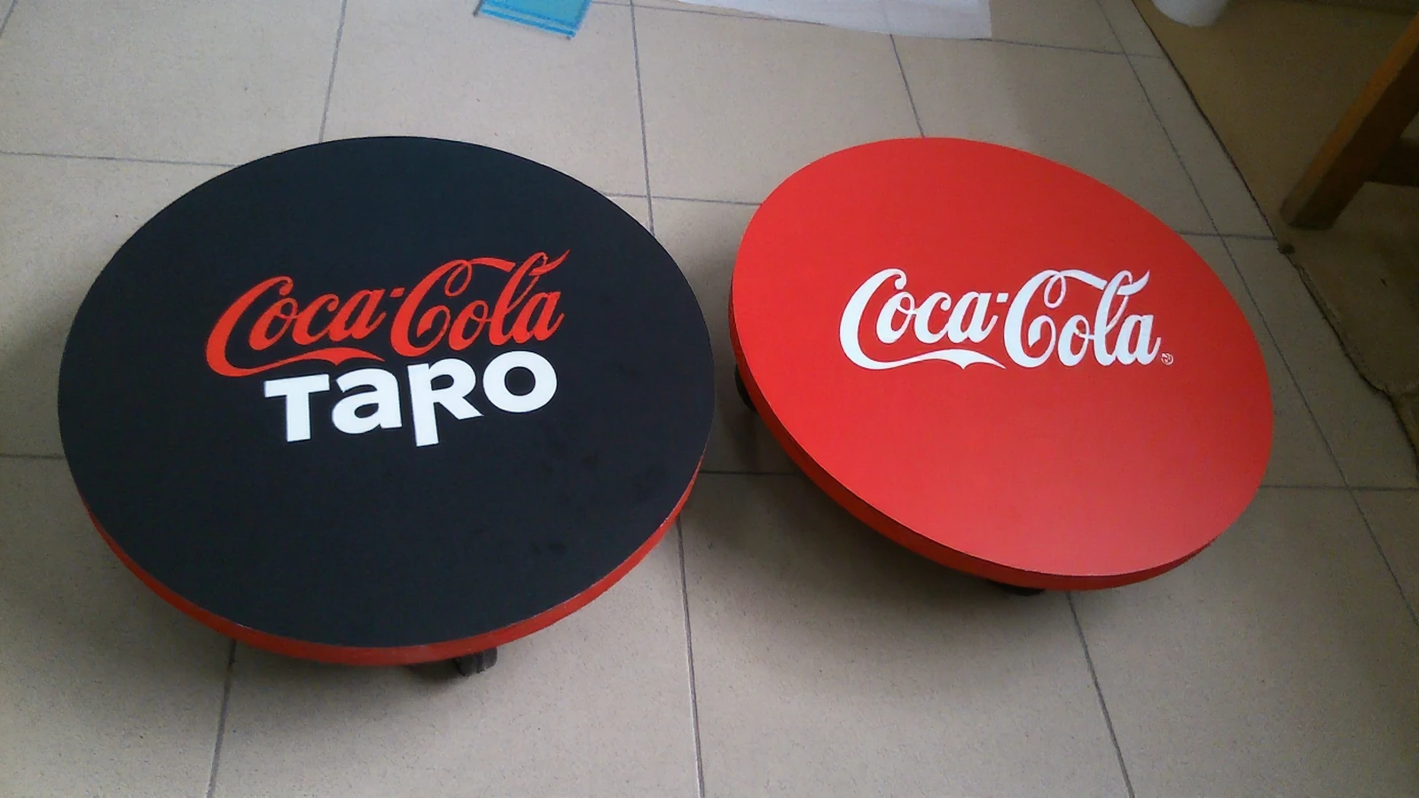 BASES from wheels for campaign eventch Coca-Cola