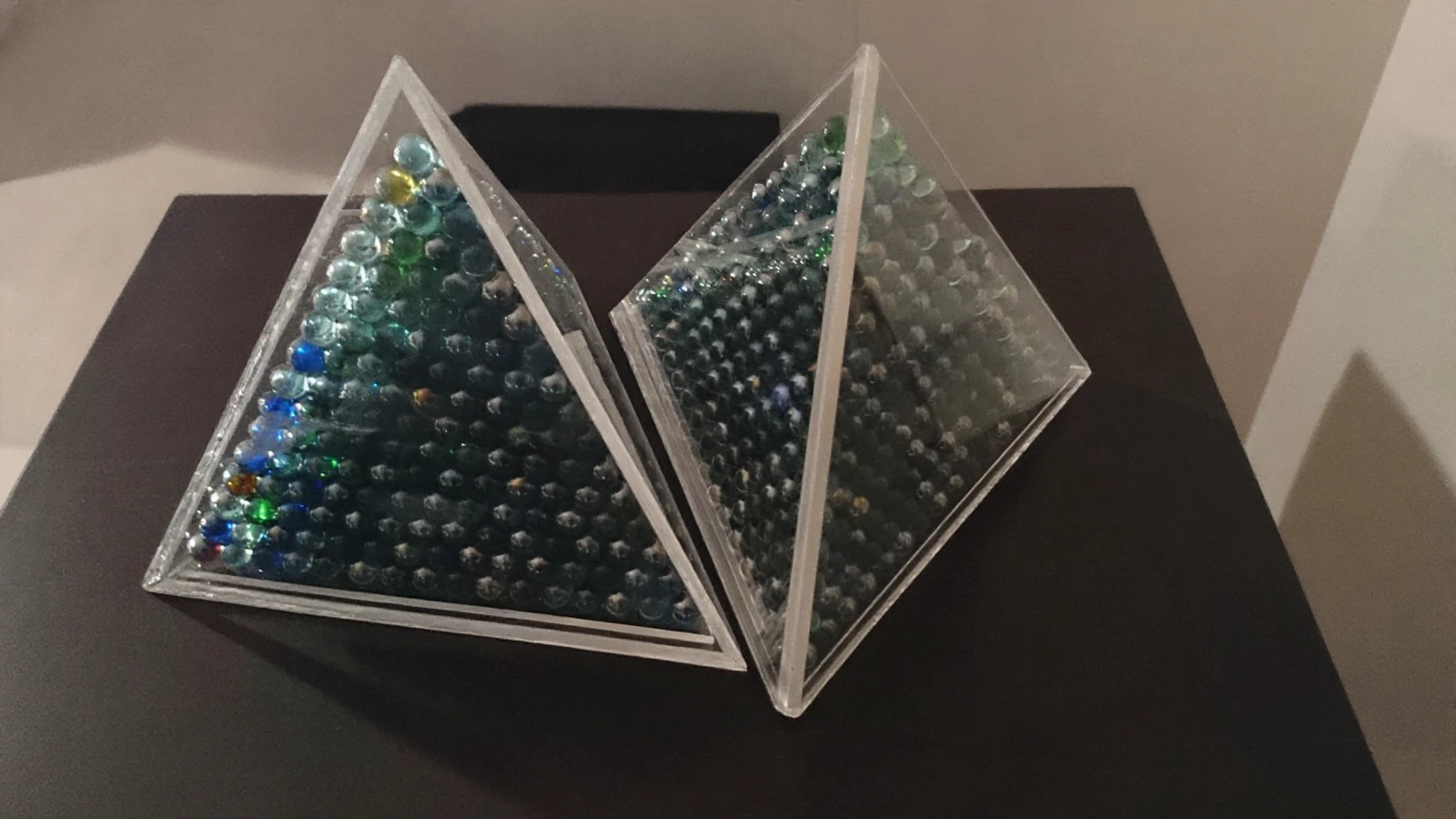 PYRAMID from acrylic from wheels for Eksperymentu Gdynia