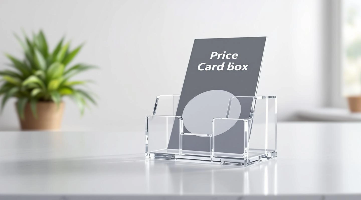 Stand for cenniki at ladzie for the industry Restauracja / hotel — solution from acrylic