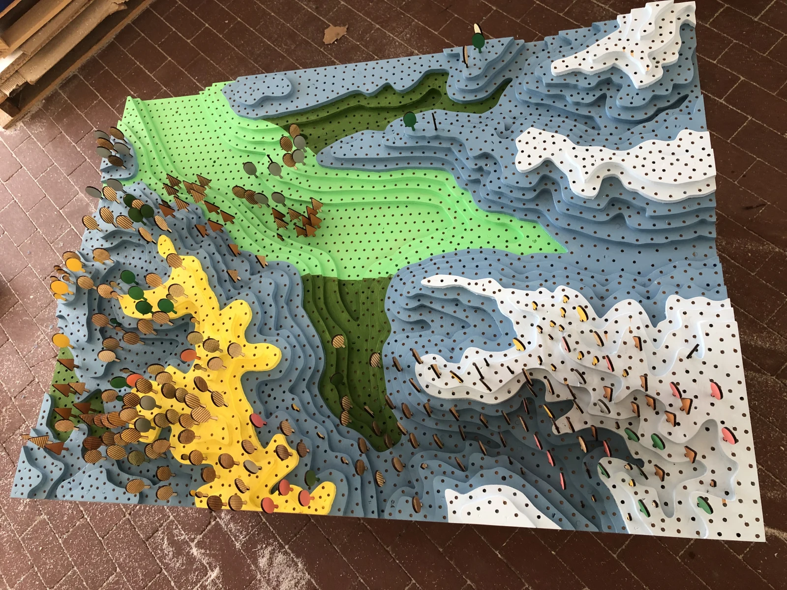 State Forests — model warstwowy lasu, kompletny view display