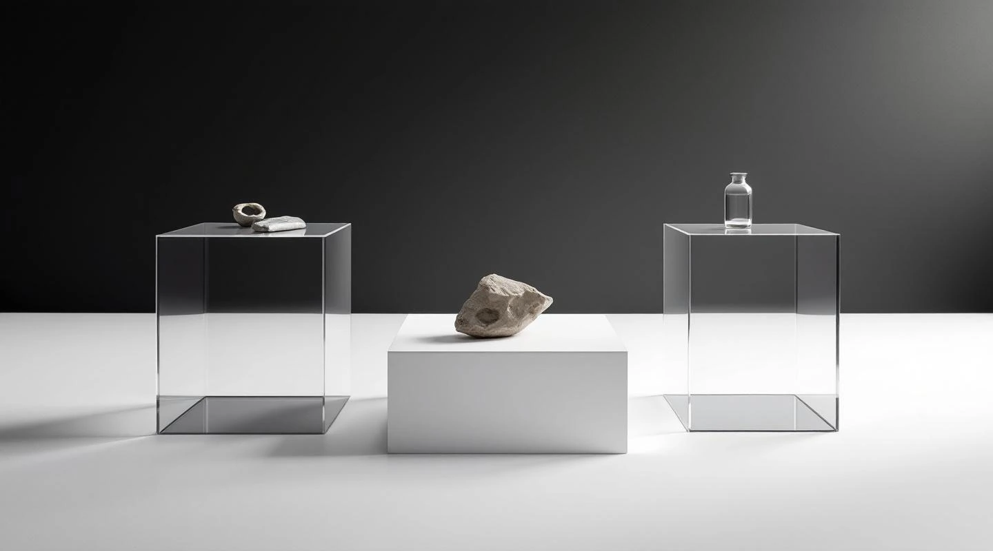 Stands display from acrylic 8-10mm for the industry Muzeum / kultura — solution from acrylic