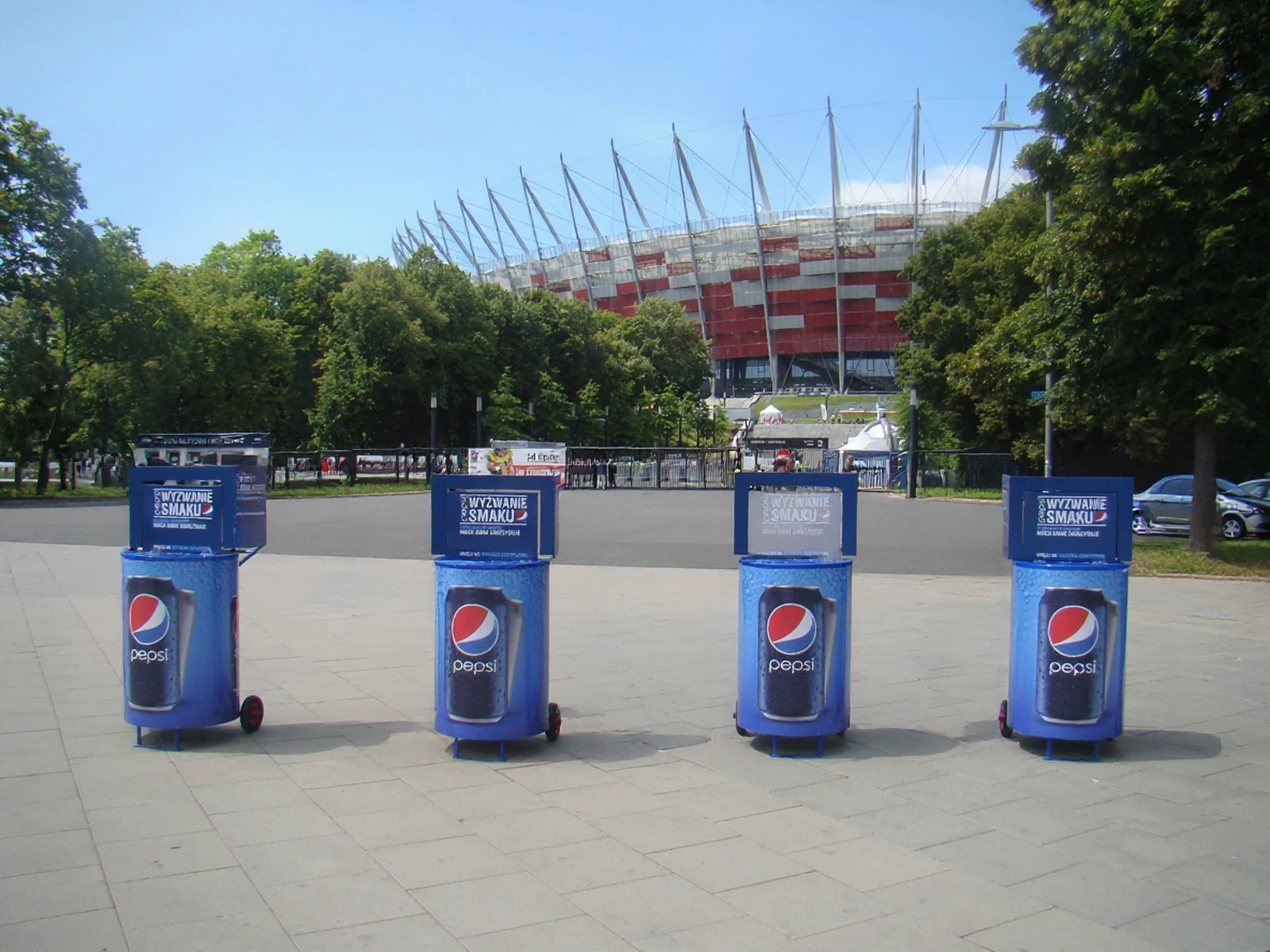 Trolleys samplingowe Pepsi for degustacji beverages