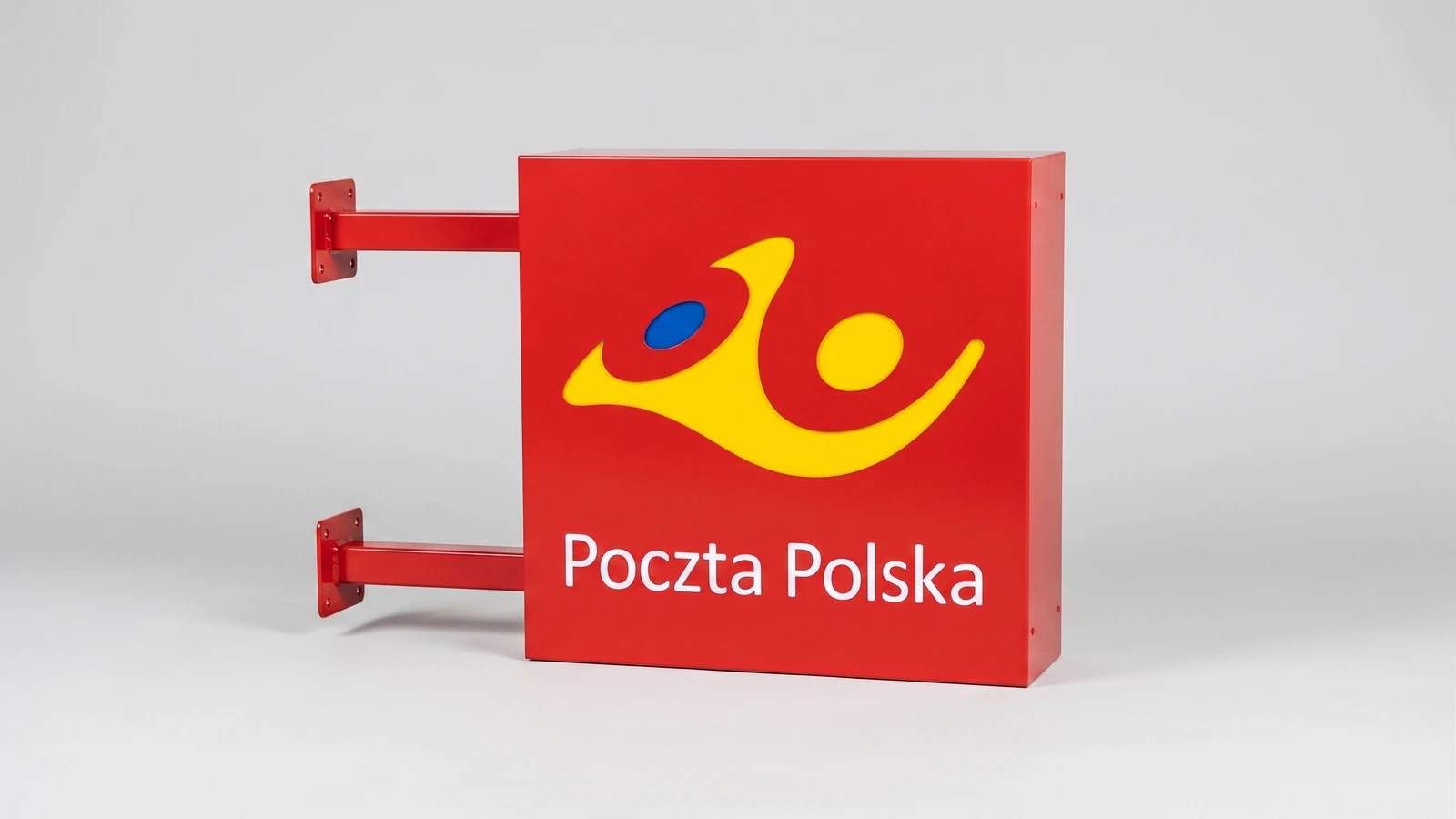 Illuminated blade sign Poczta Polish