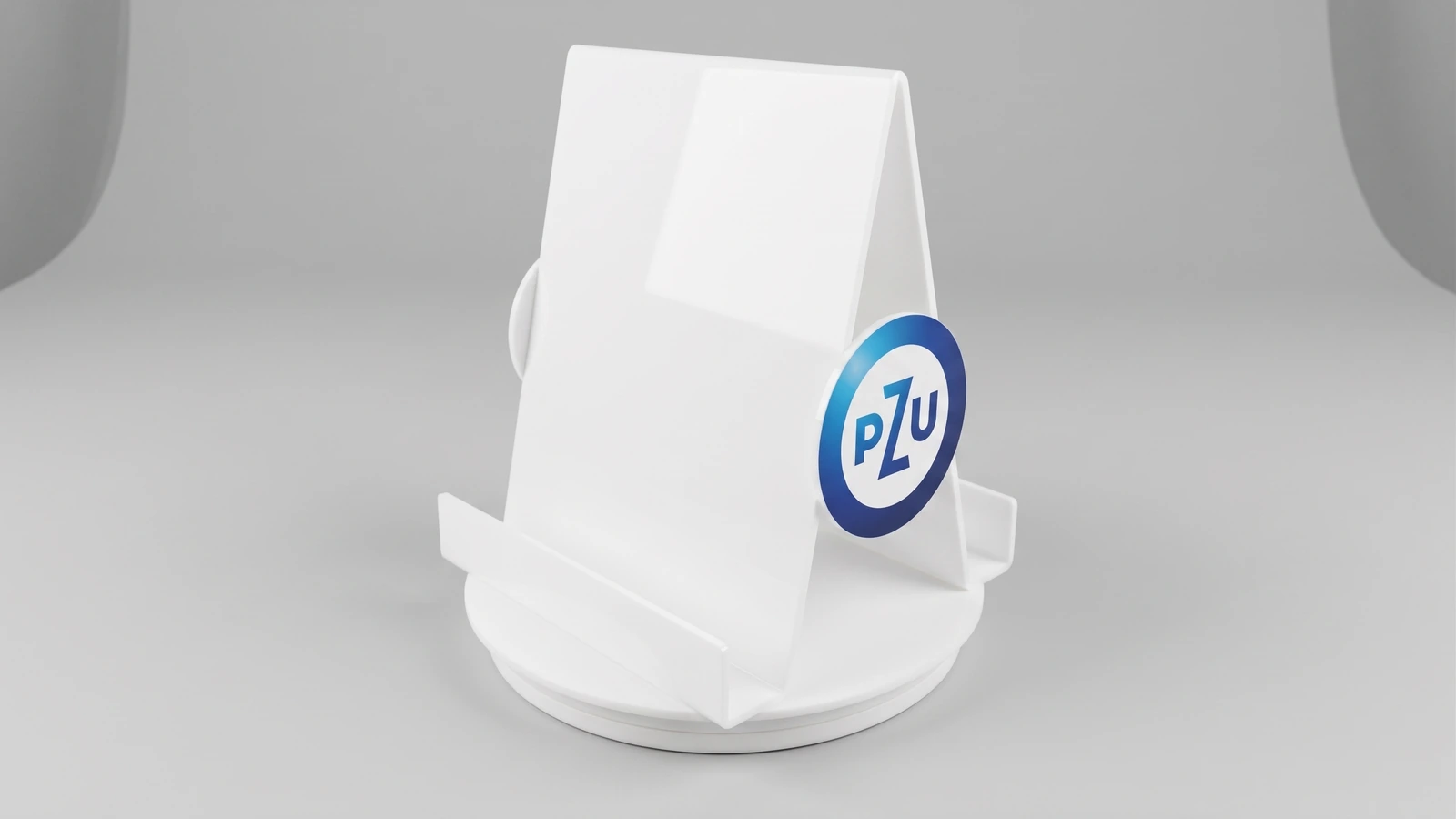 Stand for leaflets pzu — made from acrylic transparent from guard and logotypem, production PlexiSystem