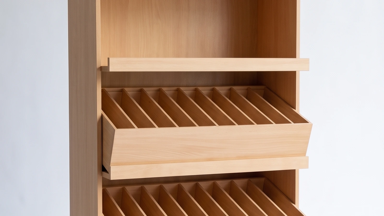 Display from tim — wood naturalne from divisions, system modular PlexiSystem