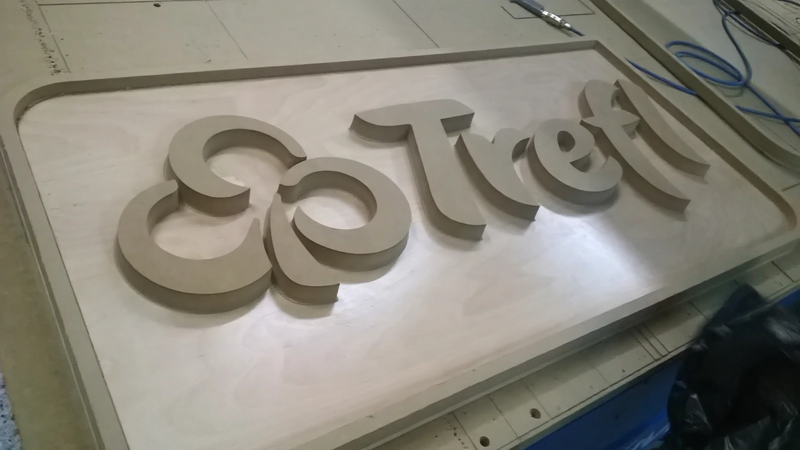 LOGO brand Trefl — project display from acrylic by PlexiSystem from 2015