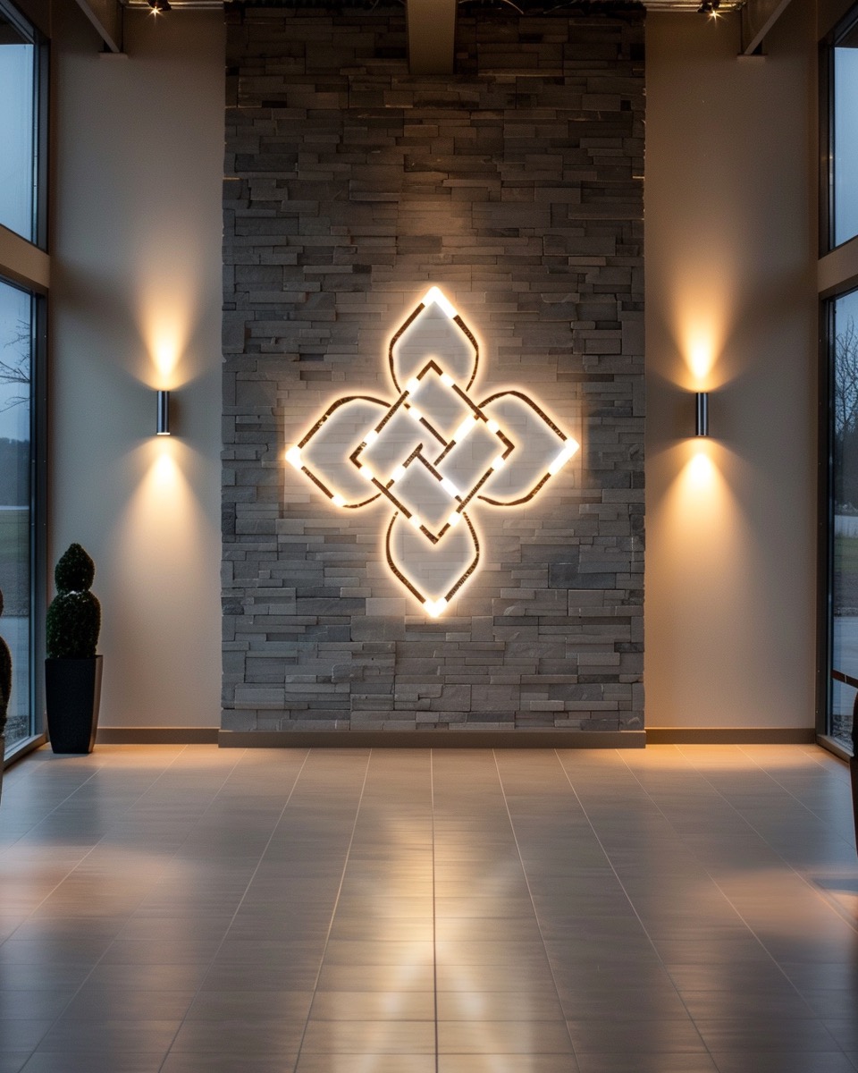 Storefront illuminated panel