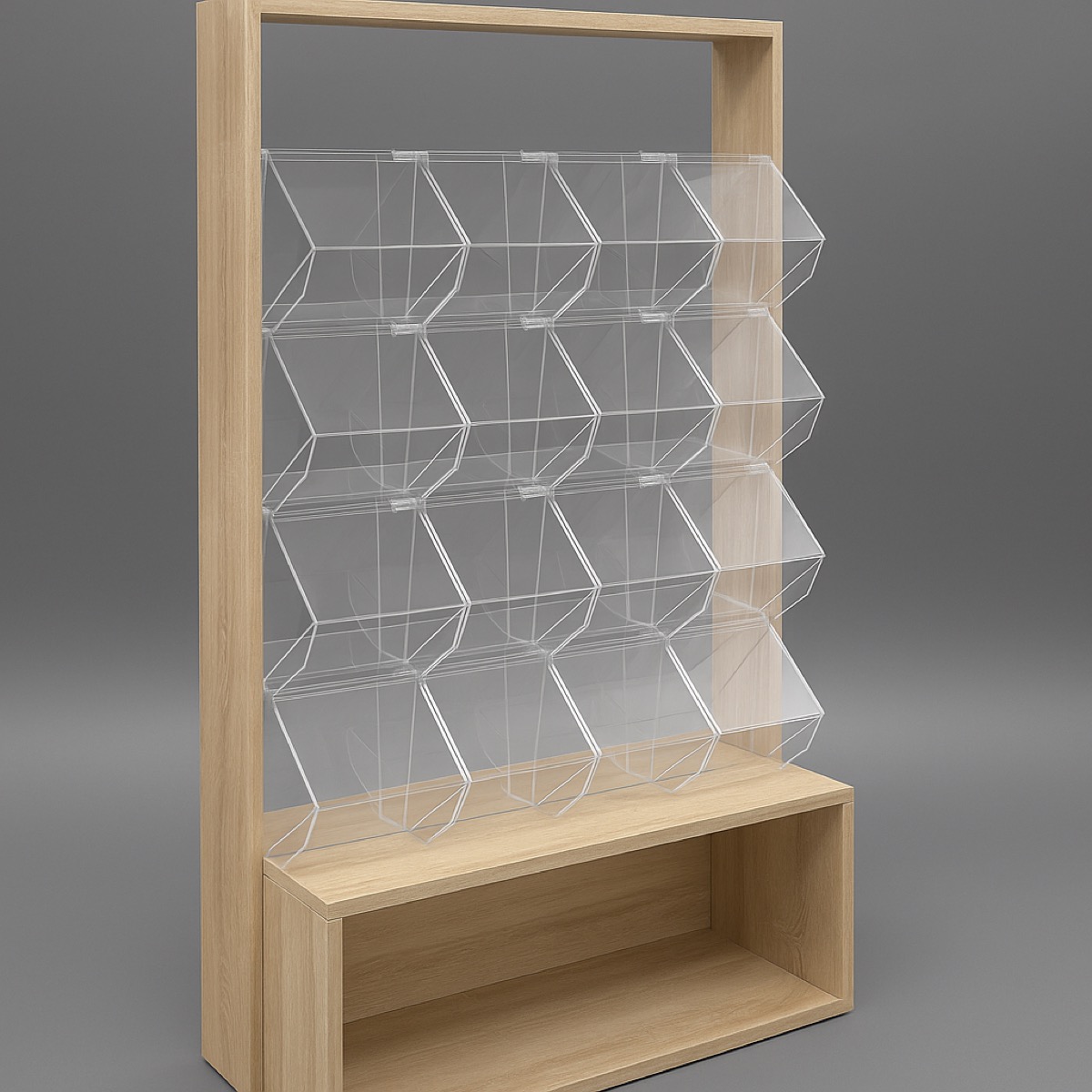 Display containers retail store