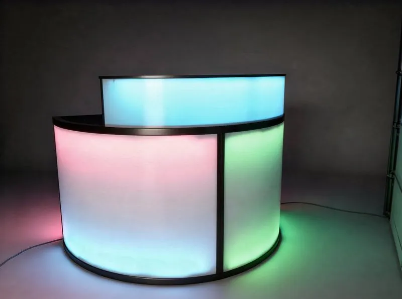 opal acrylic counter display with LED