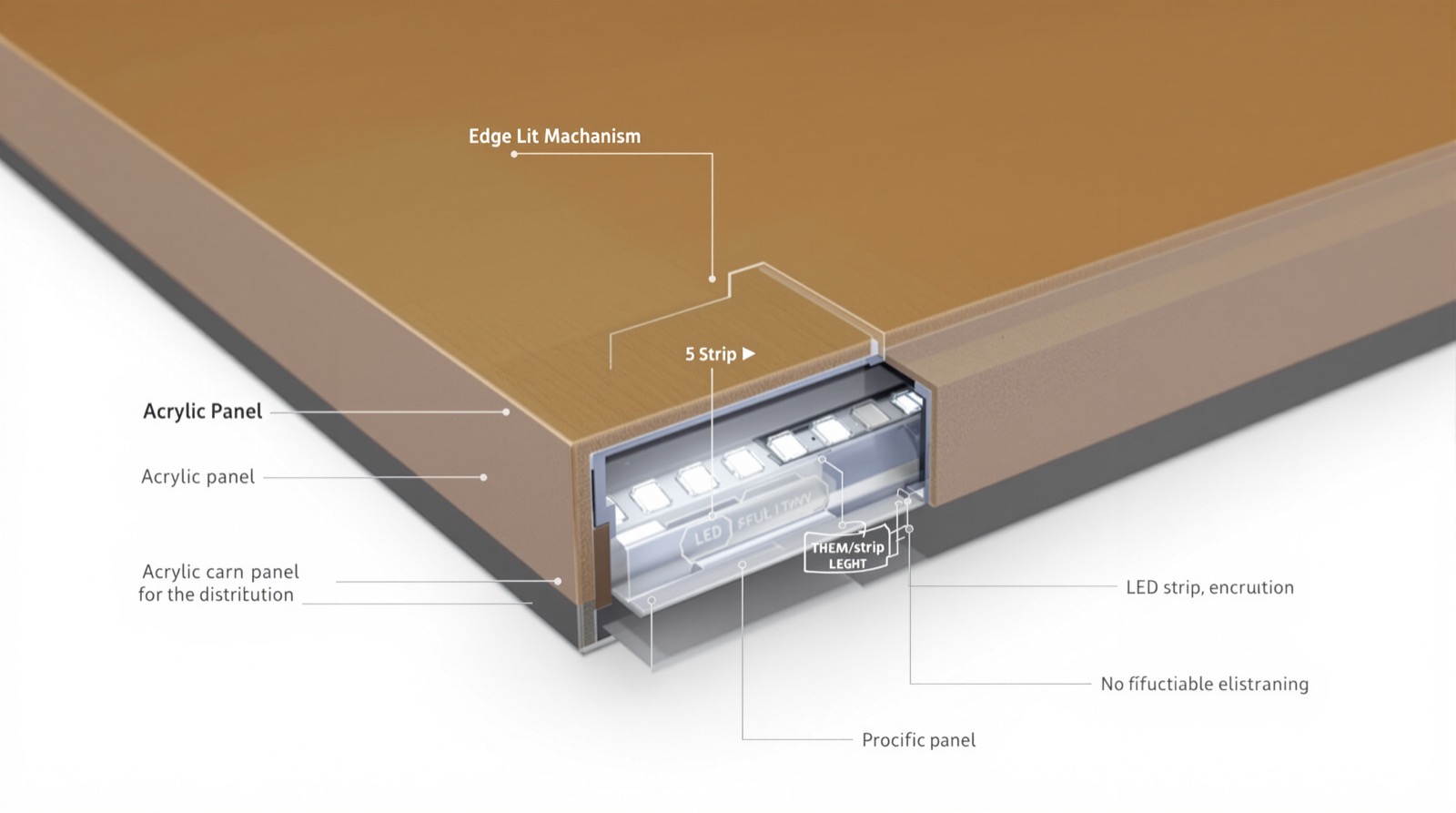 Acrylic shades lighting fixtures