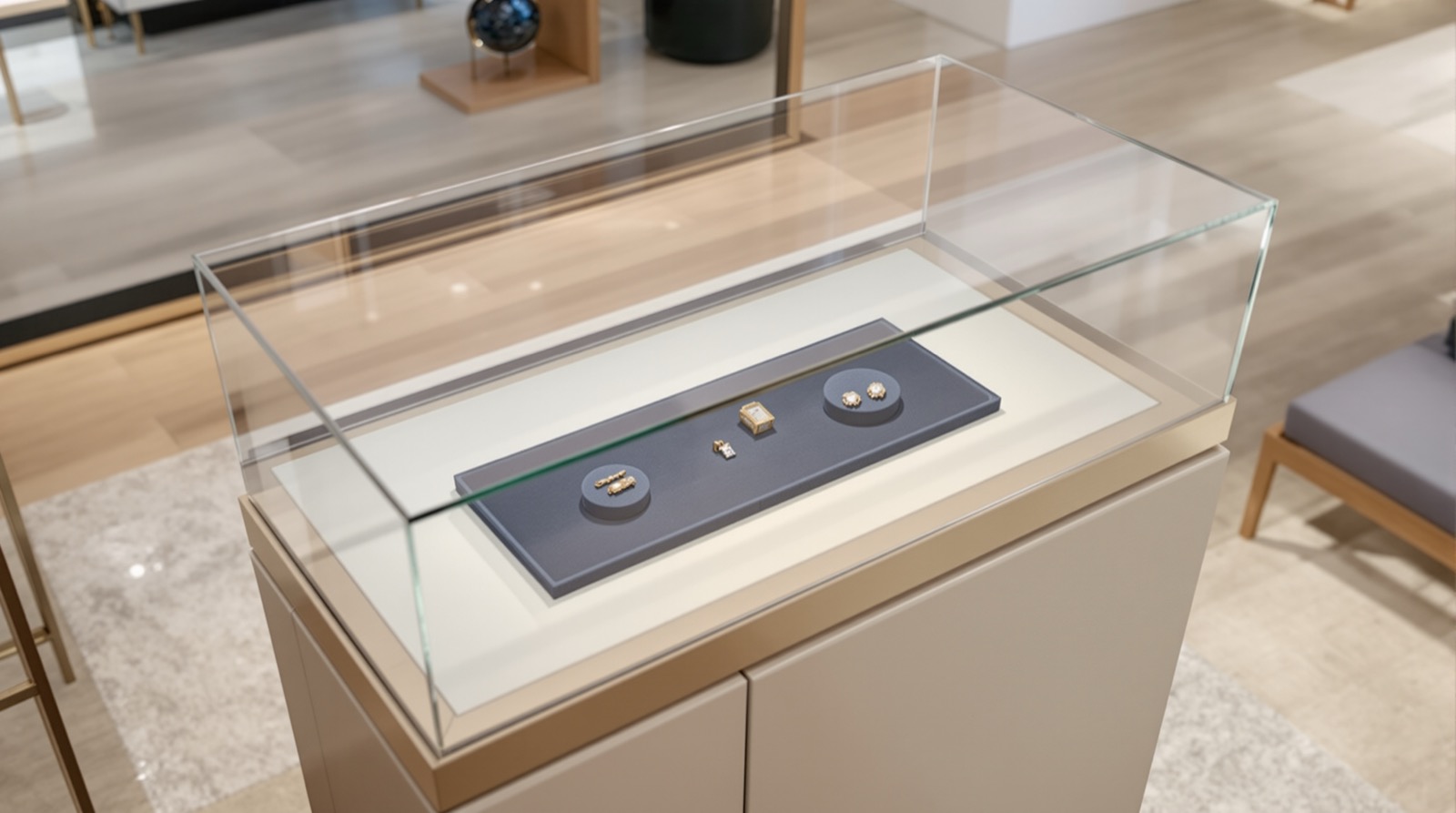 Premium illuminated display cases