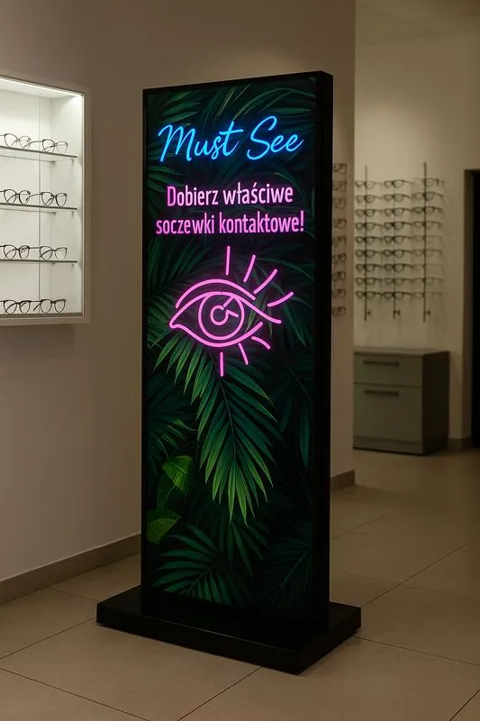 ekspozytor podlogowy optyk