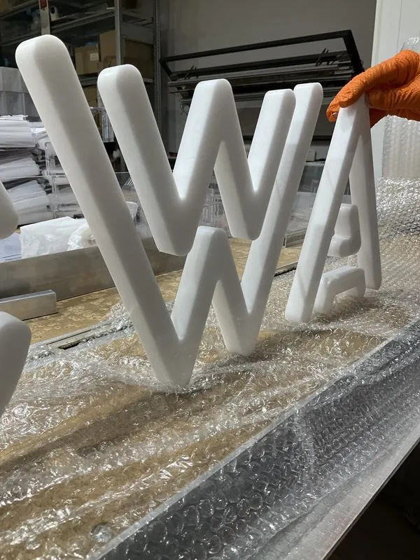 formatka litery3d biala produkcja
