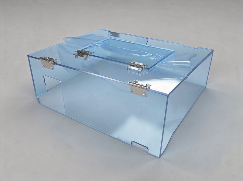 Pojemnik organizer z plexi bezbarwnej na produkty sypkie biuro