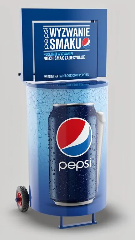 wozek samplingowy grafika pepsi