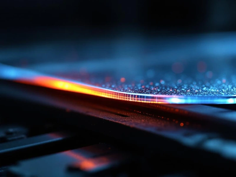 Gięcie termiczne plexi — close-up grzałki